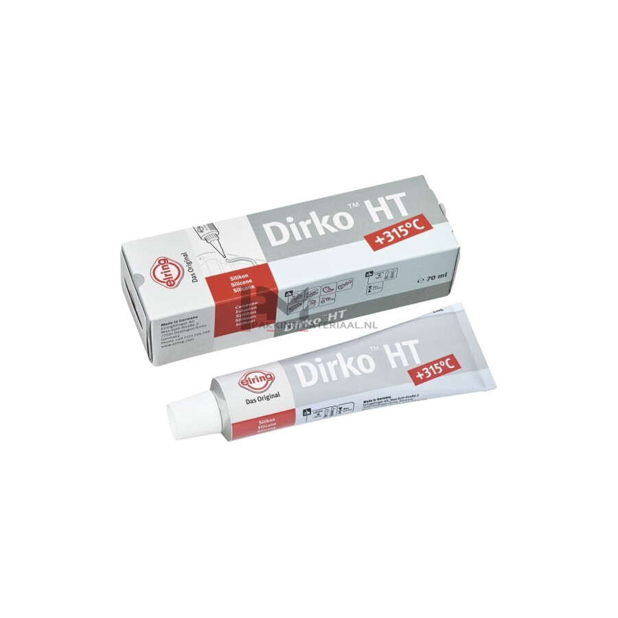 Elring DIRKO HT. oxim (315 C) liquid gasket kit, grey, silicone compound,  tube 70 ml